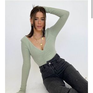 Vestique light green super soft bodysuit